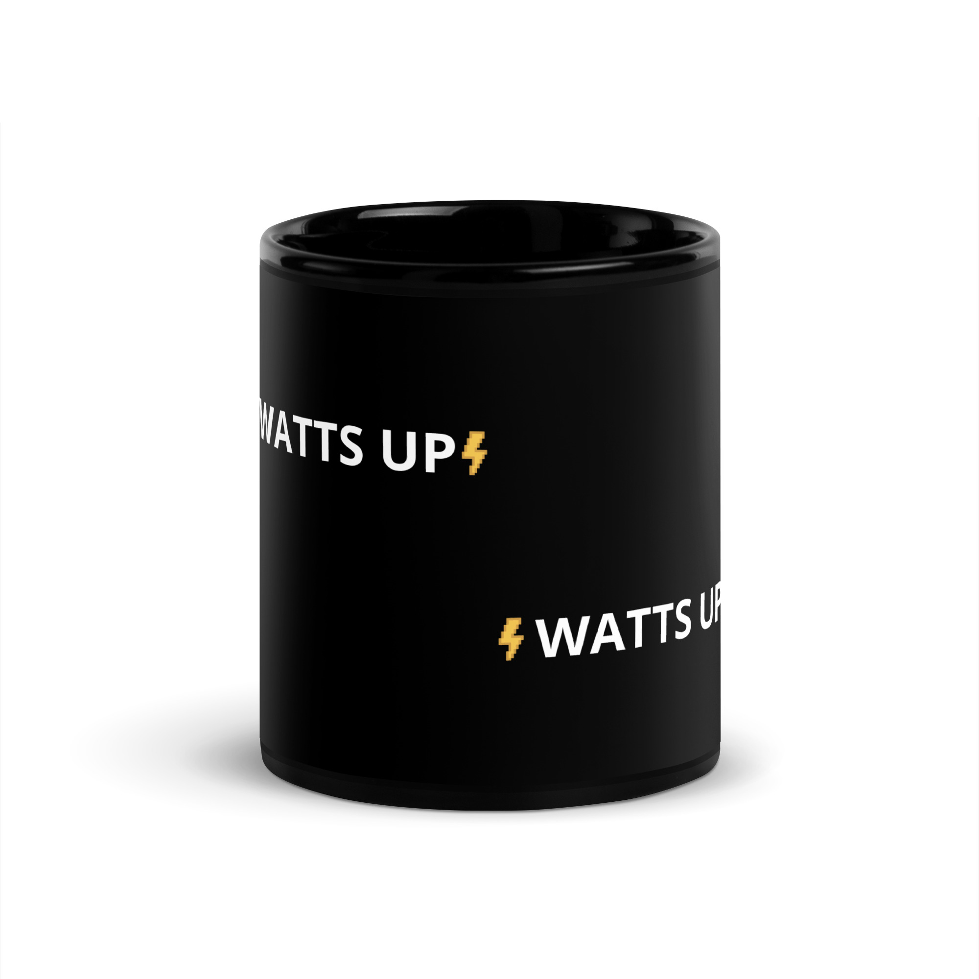 Watts Up Heiko – Signature Tasse (Schwarz/Edel) ☕️⚡️ – Bild 3