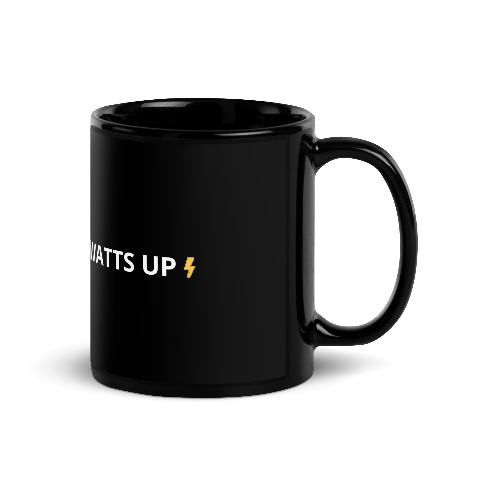 Watts Up Heiko – Signature Tasse (Schwarz/Edel) ☕️⚡️