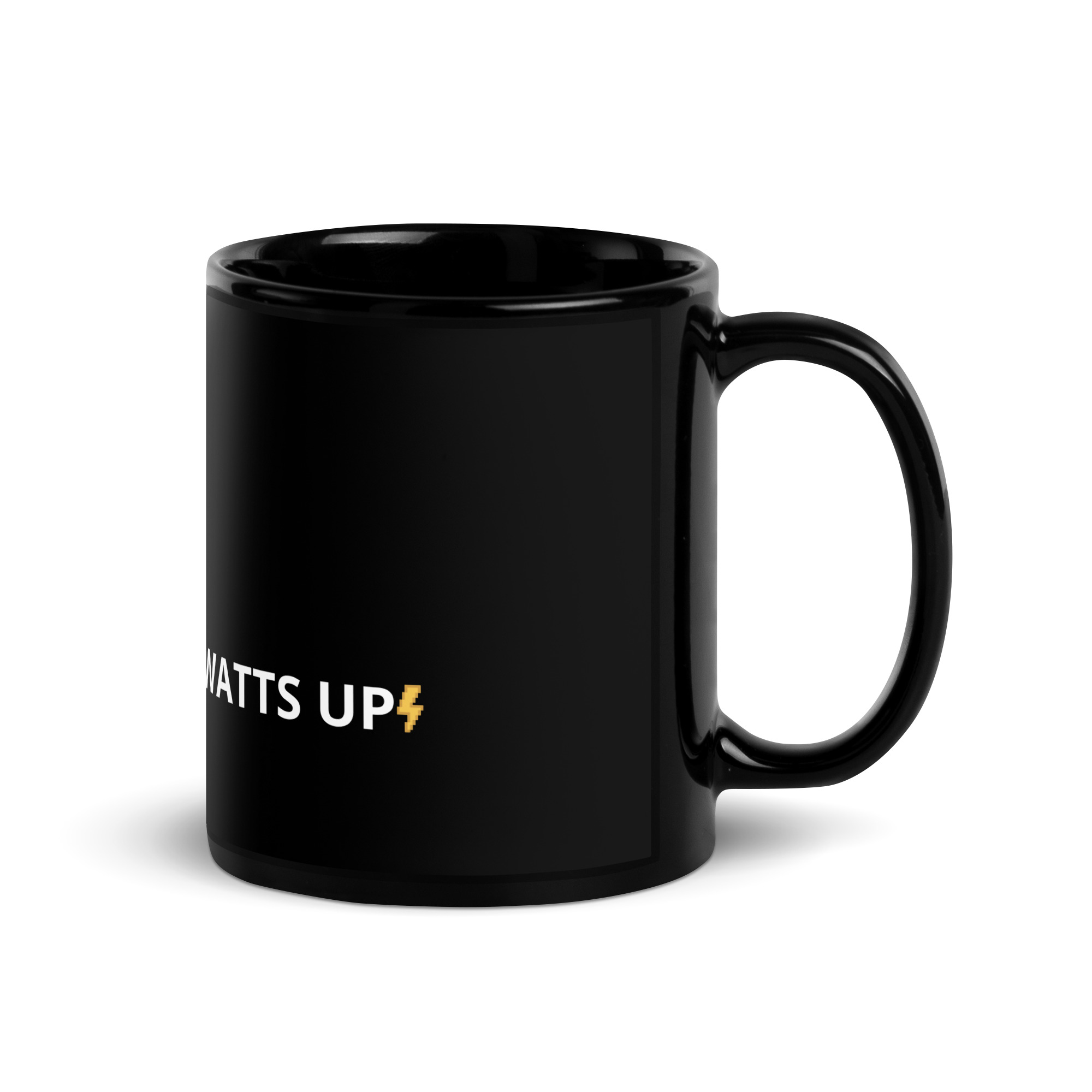 Watts Up Heiko – Signature Tasse (Schwarz/Edel) ☕️⚡️ – Bild 2